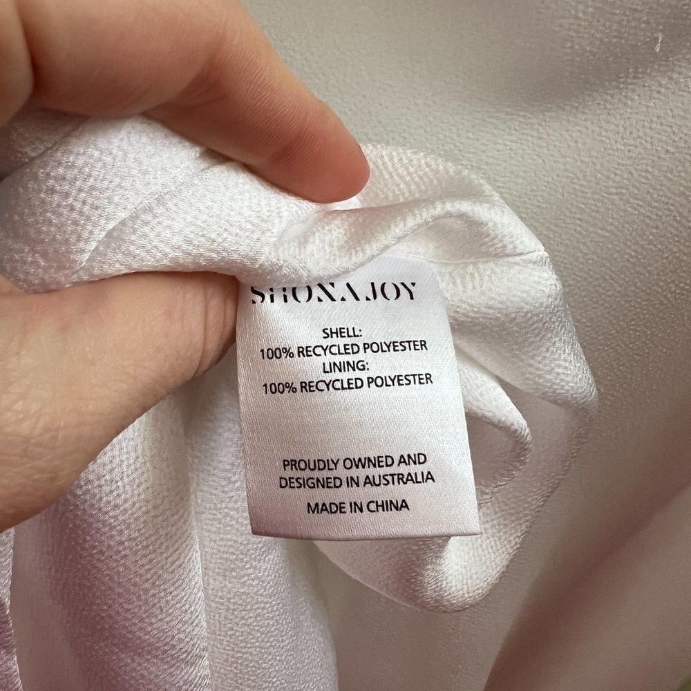 Shona Joy Lux Bias Cowl Neck Slip Dress Ivory White - Picture 9 of 12